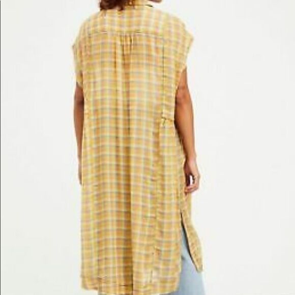 New Free People Isabelle Plaid Maxi top size S and XS - Picture 2 of 12